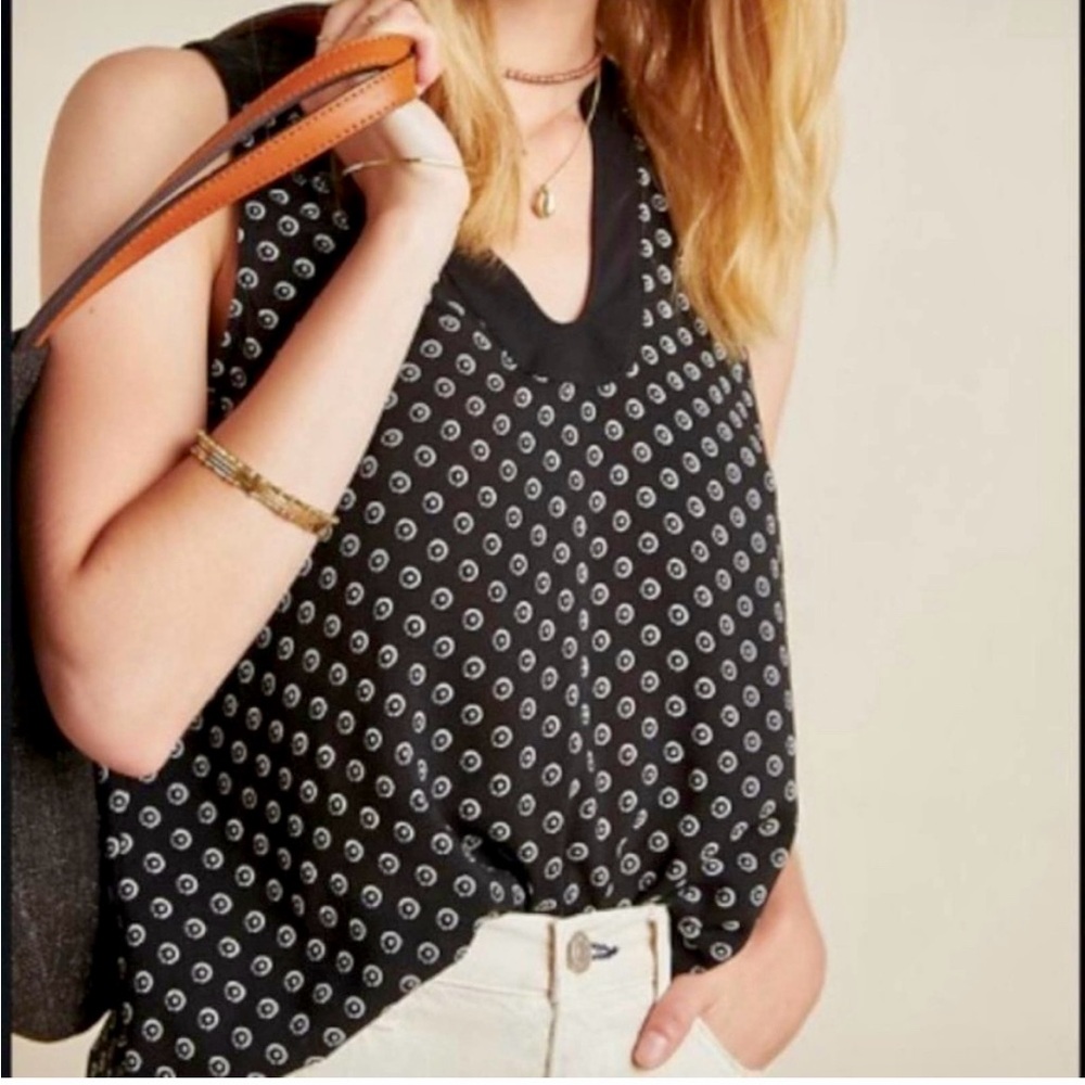 MAEVE black patterned top